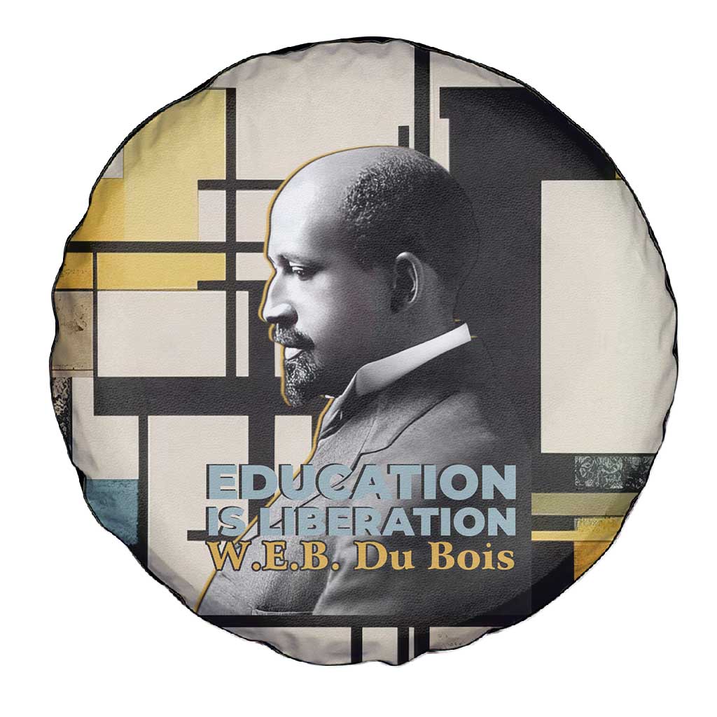 W.E.B. Du Bois Education is Liberation Spare Tire Cover Scholar, Activist, Visionary Tribute Design - Wonder Print Shop