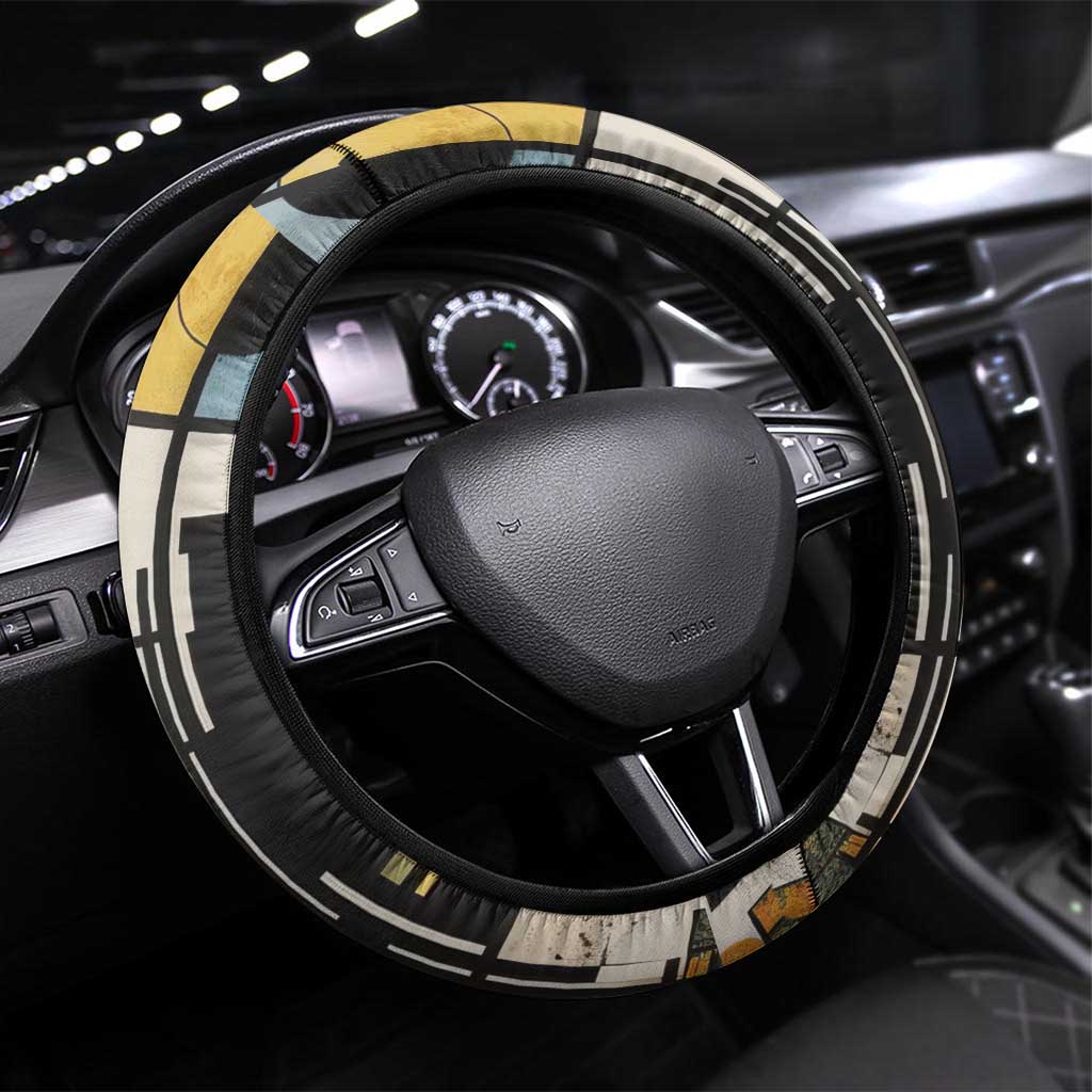 W.E.B. Du Bois Education is Liberation Steering Wheel Cover Scholar, Activist, Visionary Tribute Design - Wonder Print Shop