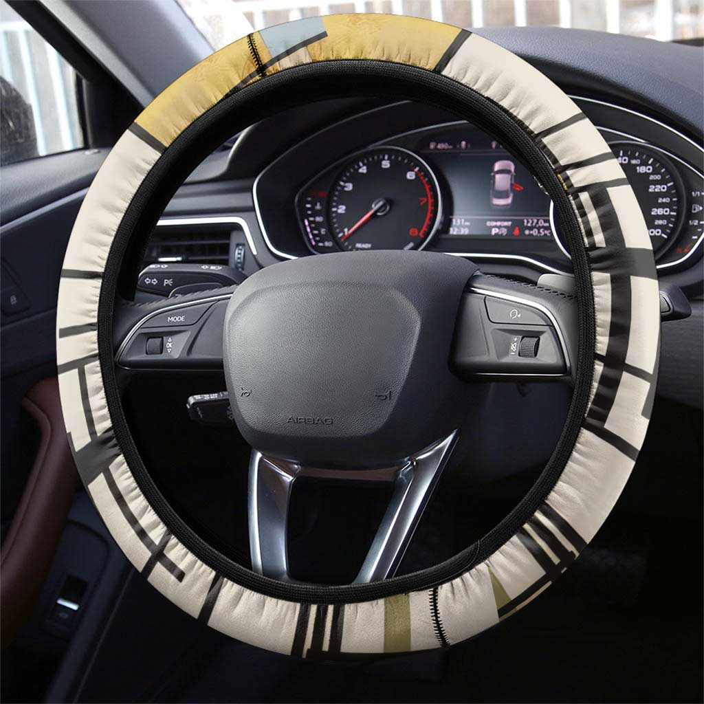 W.E.B. Du Bois Education is Liberation Steering Wheel Cover Scholar, Activist, Visionary Tribute Design - Wonder Print Shop