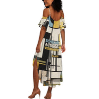 W.E.B. Du Bois Education is Liberation Summer Maxi Dress Scholar, Activist, Visionary Tribute Design TS04