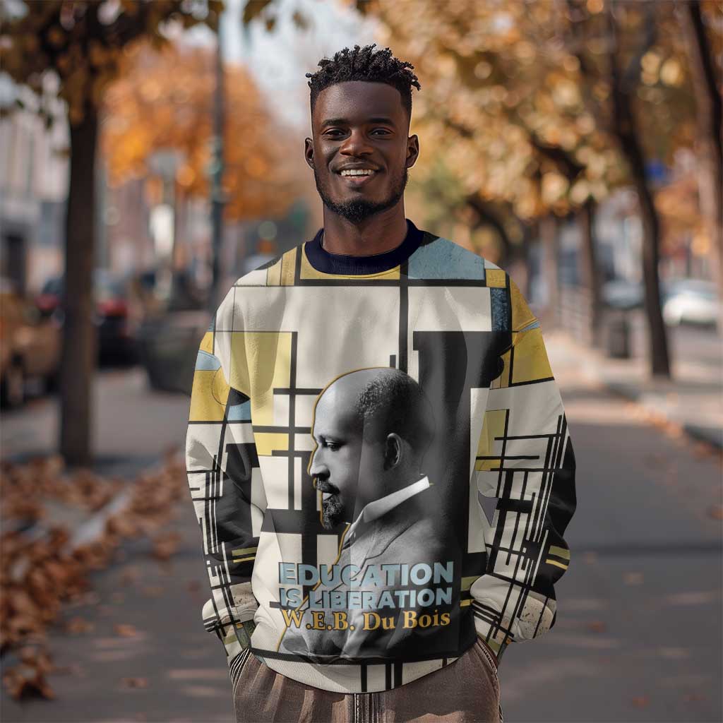 W.E.B. Du Bois Education is Liberation Sweatshirt Scholar, Activist, Visionary Tribute Design - Wonder Print Shop