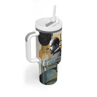W.E.B. Du Bois Education is Liberation Tumbler With Handle Scholar, Activist, Visionary Tribute Design - Wonder Print Shop