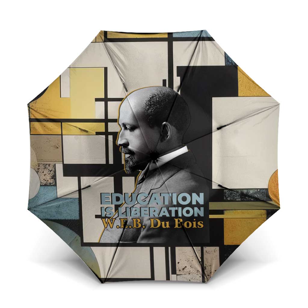 W.E.B. Du Bois Education is Liberation Umbrella Scholar, Activist, Visionary Tribute Design - Wonder Print Shop
