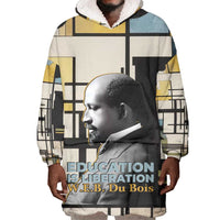 W.E.B. Du Bois Education is Liberation Wearable Blanket Hoodie Scholar, Activist, Visionary Tribute Design - Wonder Print Shop