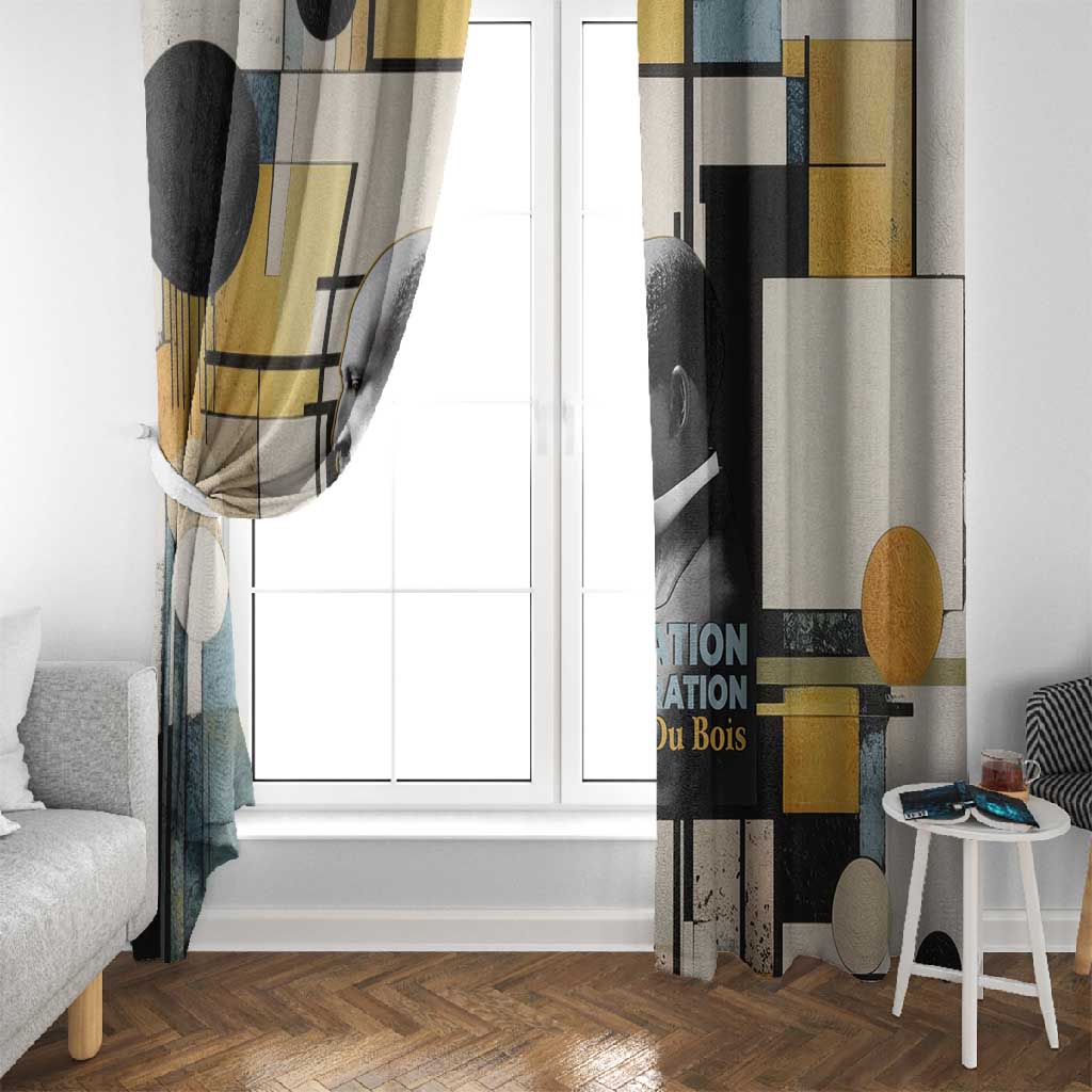 W.E.B. Du Bois Education is Liberation Window Curtain Scholar, Activist, Visionary Tribute Design - Wonder Print Shop