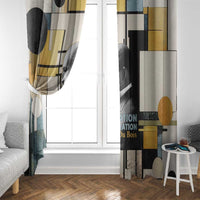 W.E.B. Du Bois Education is Liberation Window Curtain Scholar, Activist, Visionary Tribute Design - Wonder Print Shop