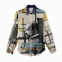 W.E.B. Du Bois Education is Liberation Women Casual Shirt Scholar, Activist, Visionary Tribute Design - Wonder Print Shop