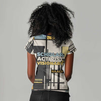 W.E.B. Du Bois Education is Liberation Women V-Neck T-Shirt Scholar, Activist, Visionary Tribute Design TS04