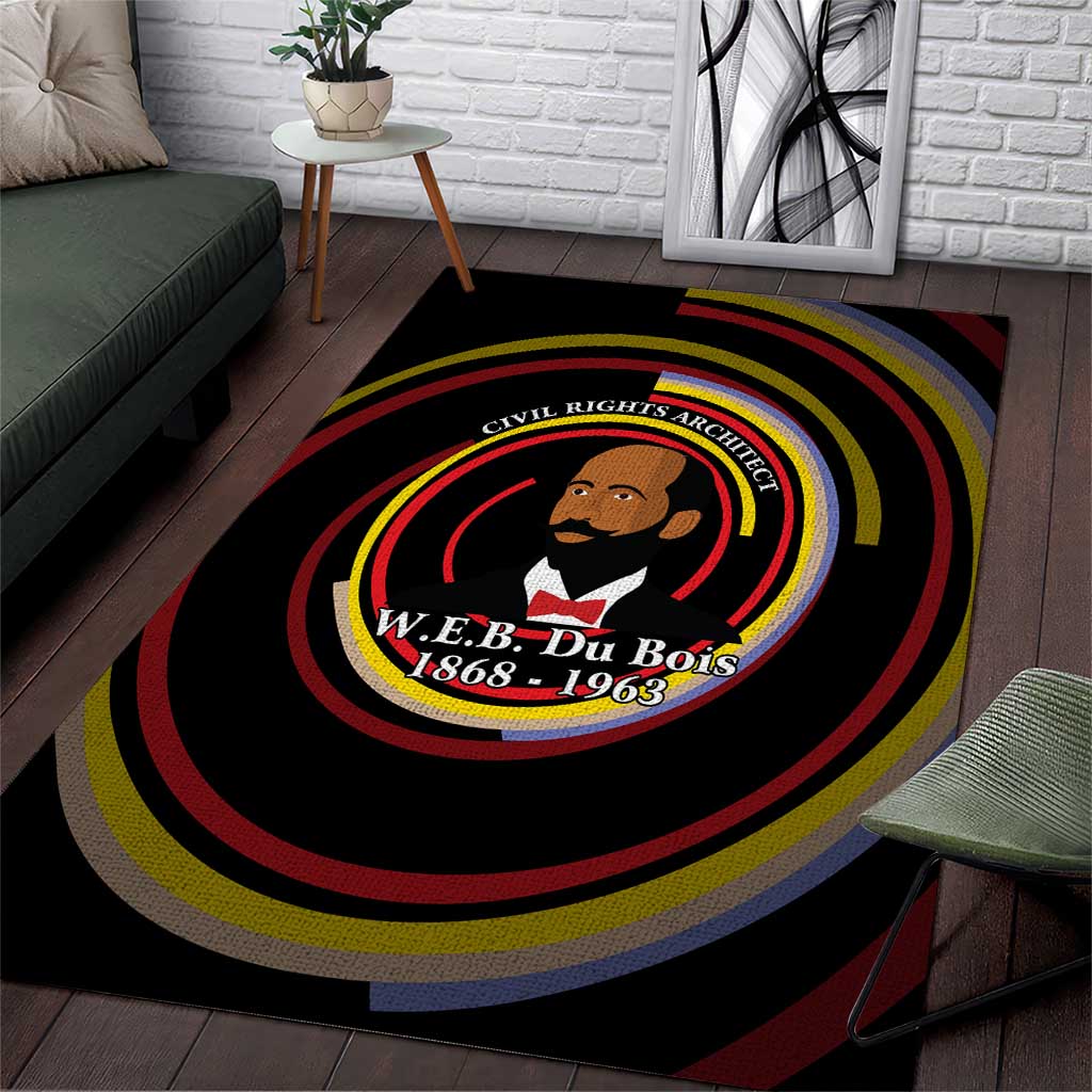 W.E.B. Du Bois Civil Rights Architect Area Rug Niagara Movement - NAACP Tribute Design - Wonder Print Shop