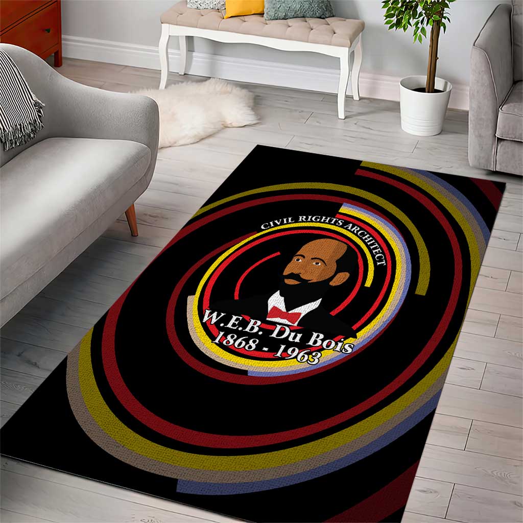 W.E.B. Du Bois Civil Rights Architect Area Rug Niagara Movement - NAACP Tribute Design - Wonder Print Shop