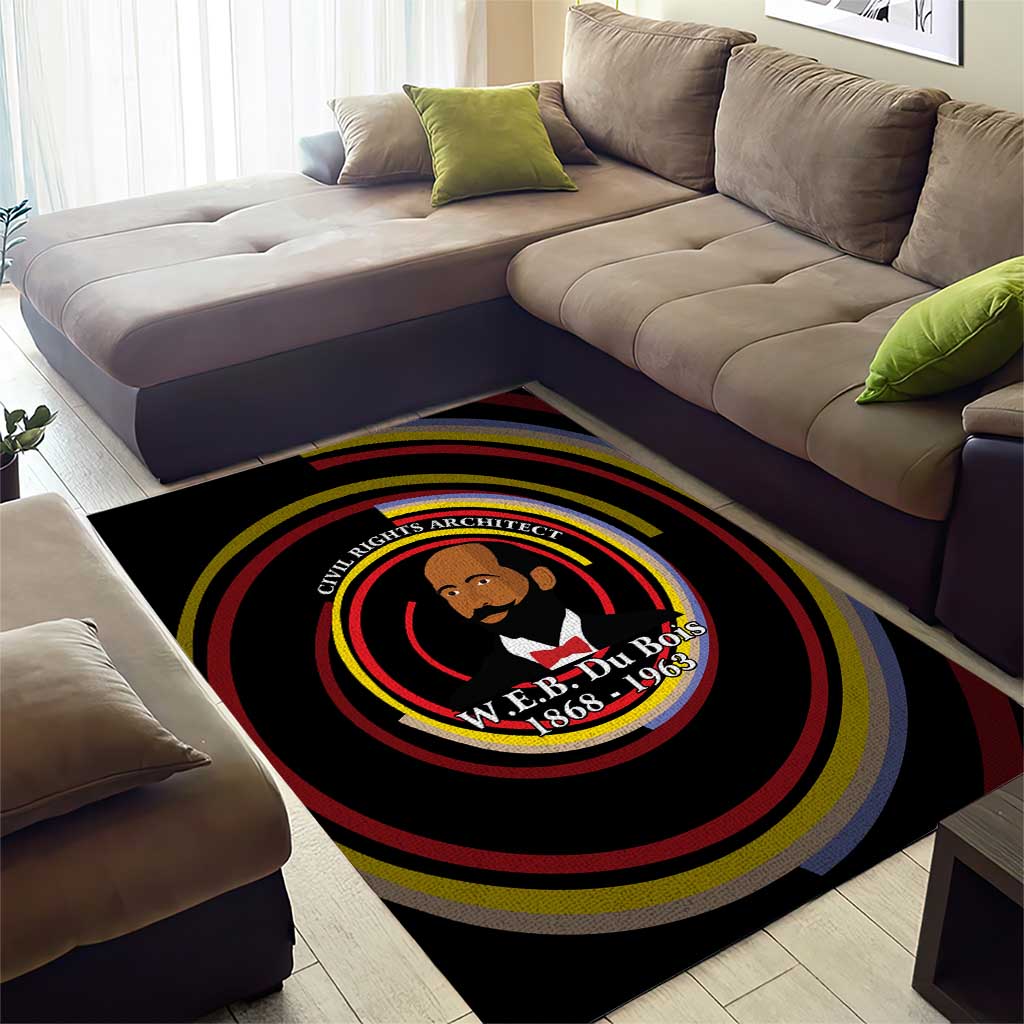W.E.B. Du Bois Civil Rights Architect Area Rug Niagara Movement - NAACP Tribute Design - Wonder Print Shop