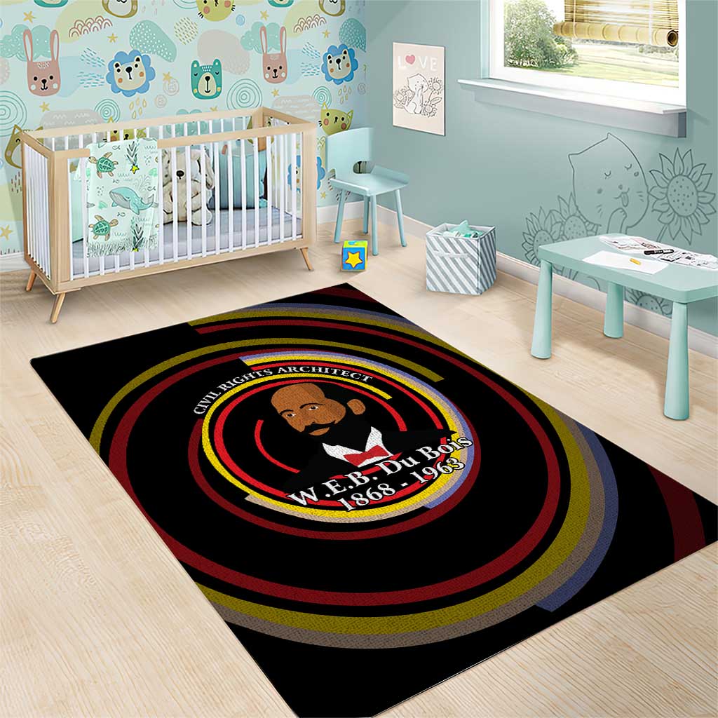 W.E.B. Du Bois Civil Rights Architect Area Rug Niagara Movement - NAACP Tribute Design - Wonder Print Shop