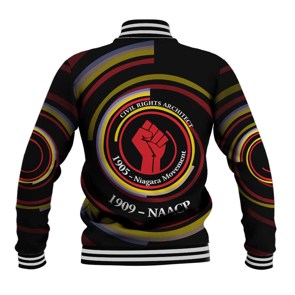 W.E.B. Du Bois Civil Rights Architect Baseball Jacket Niagara Movement - NAACP Tribute Design - Wonder Print Shop