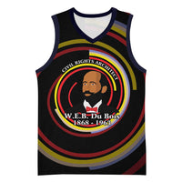 W.E.B. Du Bois Civil Rights Architect Basketball Jersey Niagara Movement - NAACP Tribute Design - Wonder Print Shop