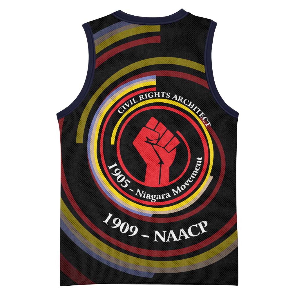 W.E.B. Du Bois Civil Rights Architect Basketball Jersey Niagara Movement - NAACP Tribute Design - Wonder Print Shop