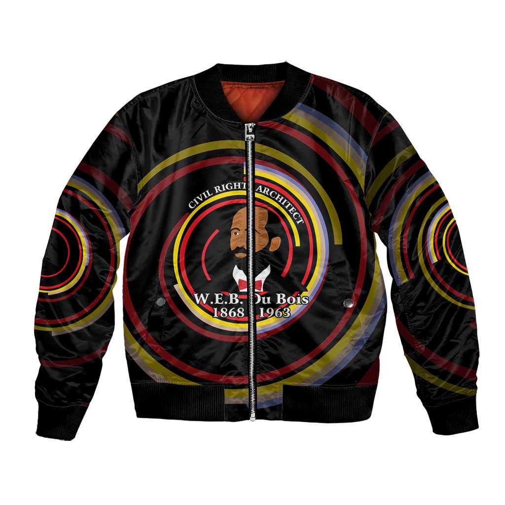 W.E.B. Du Bois Civil Rights Architect Bomber Jacket Niagara Movement - NAACP Tribute Design - Wonder Print Shop