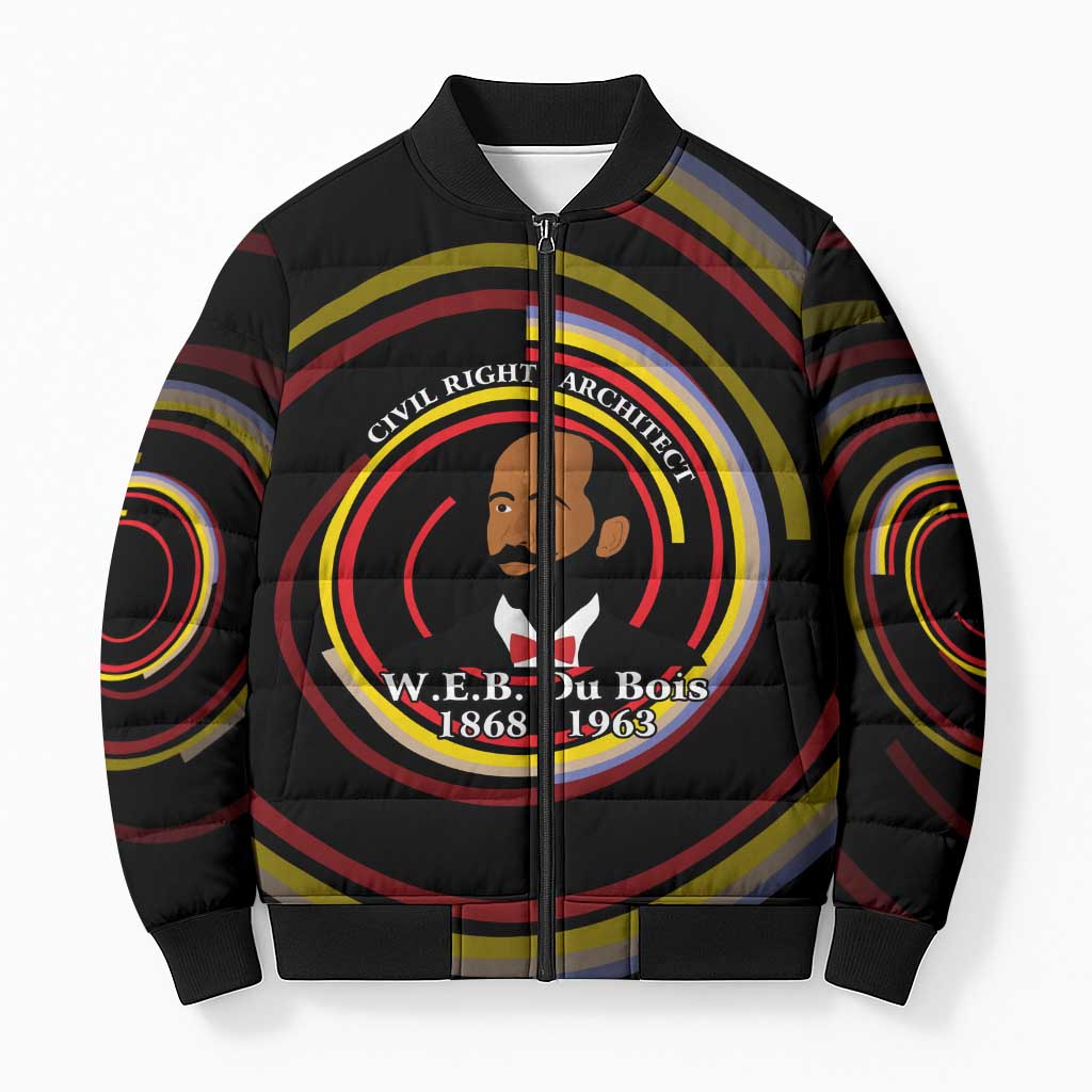 W.E.B. Du Bois Civil Rights Architect Bomber Puffer Jacket Niagara Movement - NAACP Tribute Design - Wonder Print Shop