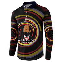 W.E.B. Du Bois Civil Rights Architect Button Sweatshirt Niagara Movement - NAACP Tribute Design