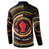 W.E.B. Du Bois Civil Rights Architect Button Sweatshirt Niagara Movement - NAACP Tribute Design
