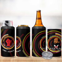 W.E.B. Du Bois Civil Rights Architect 4 in 1 Can Cooler Tumbler Niagara Movement - NAACP Tribute Design - Wonder Print Shop