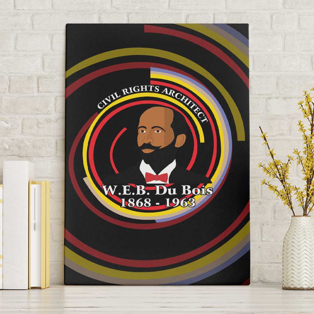W.E.B. Du Bois Civil Rights Architect Canvas Wall Art Niagara Movement - NAACP Tribute Design - Wonder Print Shop