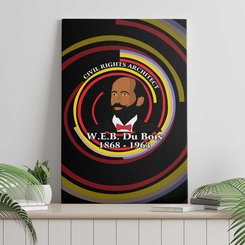 W.E.B. Du Bois Civil Rights Architect Canvas Wall Art Niagara Movement - NAACP Tribute Design - Wonder Print Shop