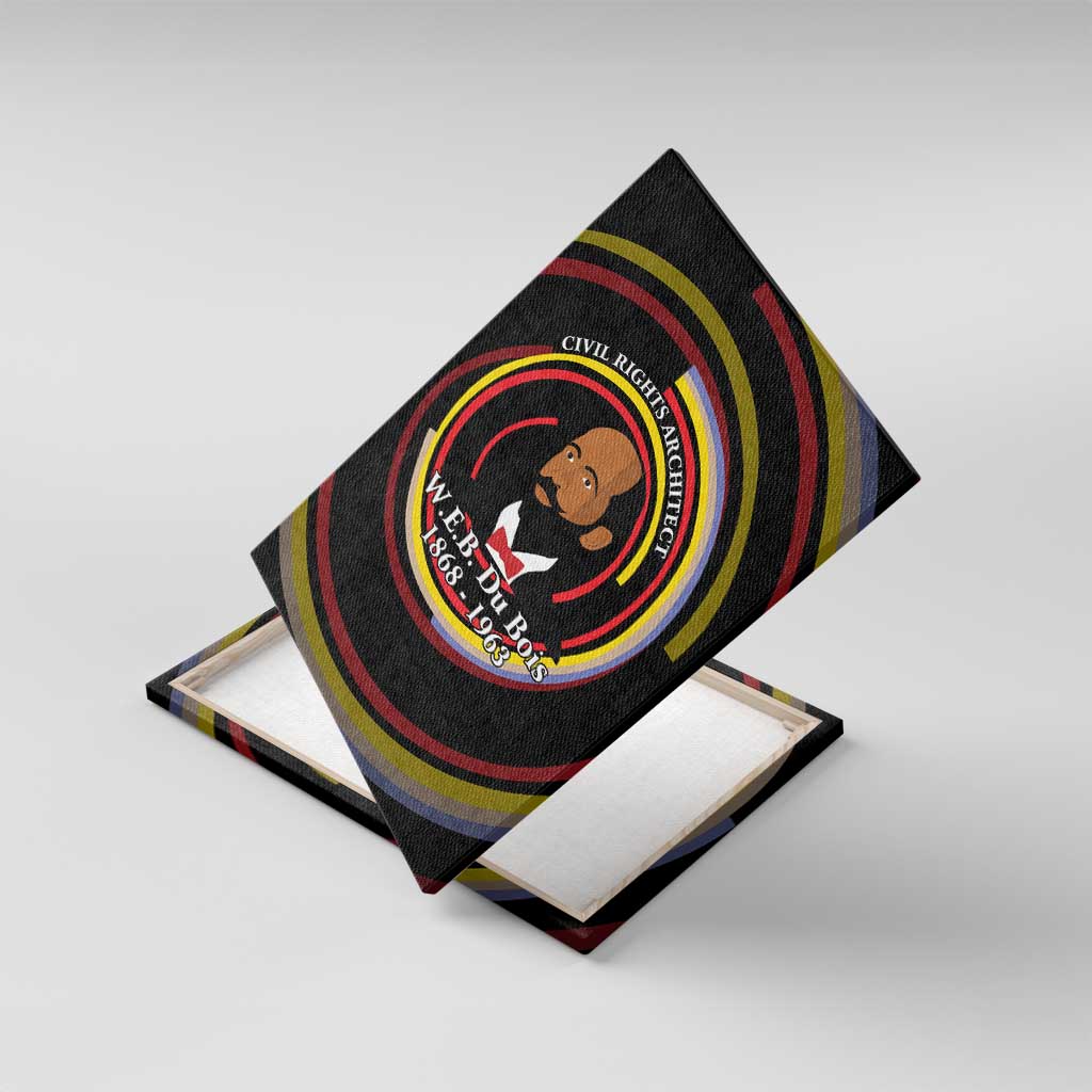 W.E.B. Du Bois Civil Rights Architect Canvas Wall Art Niagara Movement - NAACP Tribute Design - Wonder Print Shop