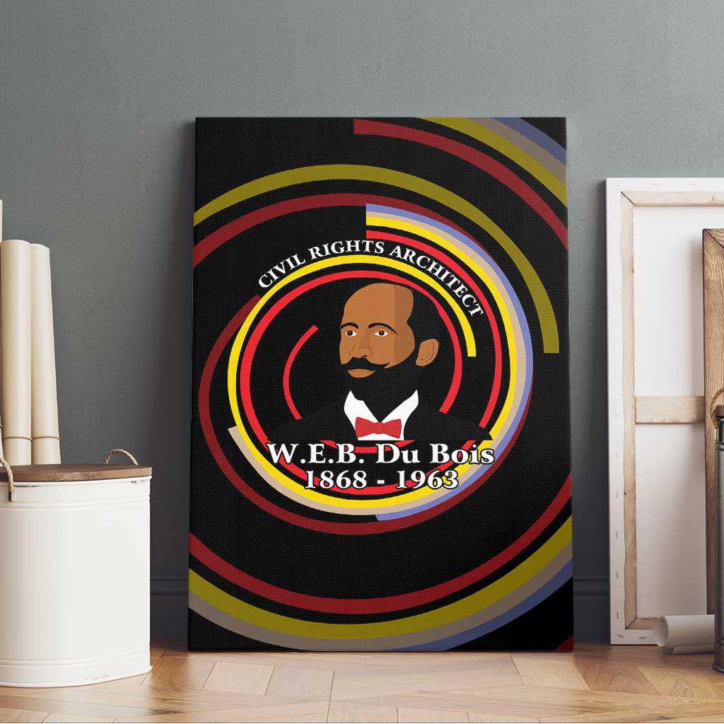 W.E.B. Du Bois Civil Rights Architect Canvas Wall Art Niagara Movement - NAACP Tribute Design - Wonder Print Shop