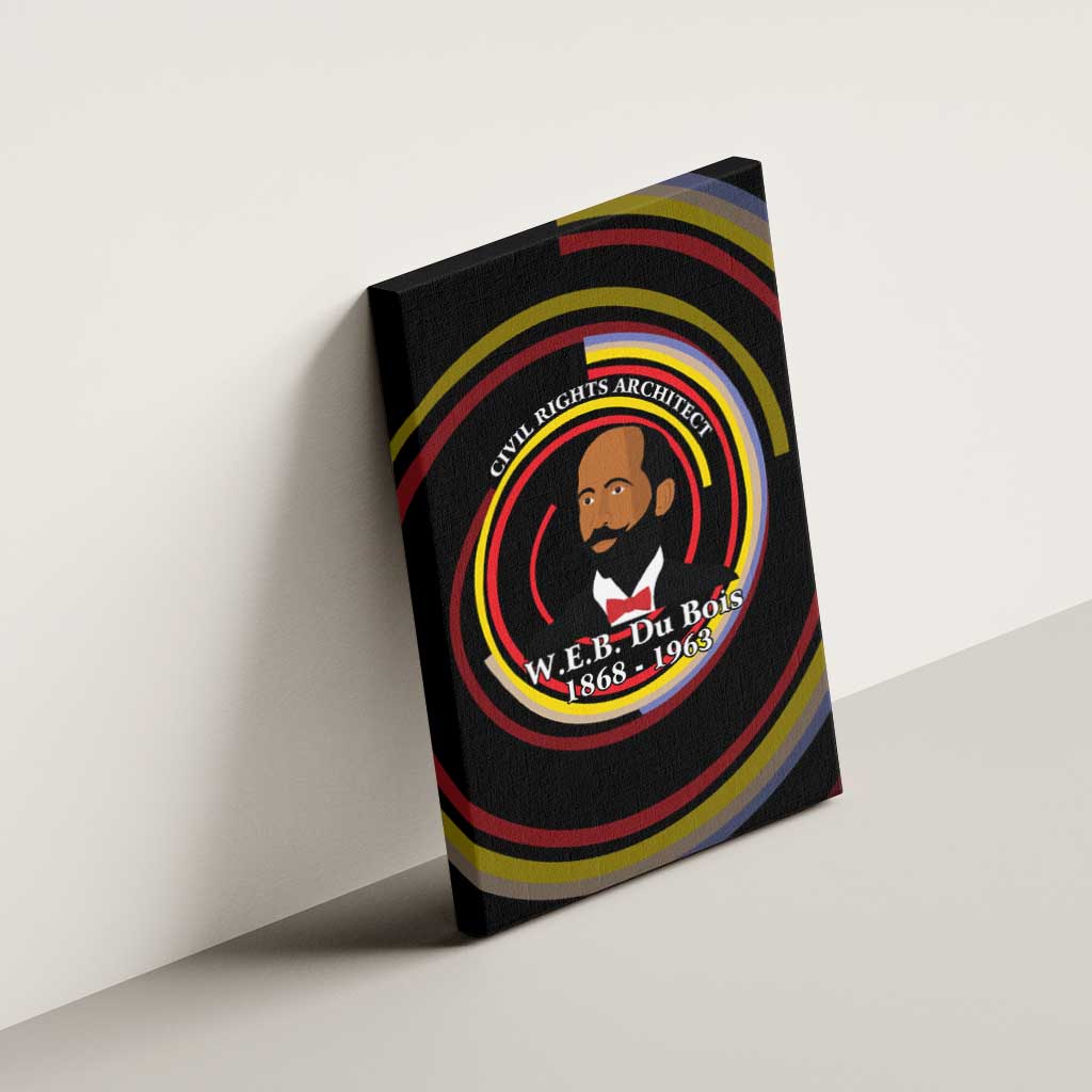 W.E.B. Du Bois Civil Rights Architect Canvas Wall Art Niagara Movement - NAACP Tribute Design - Wonder Print Shop