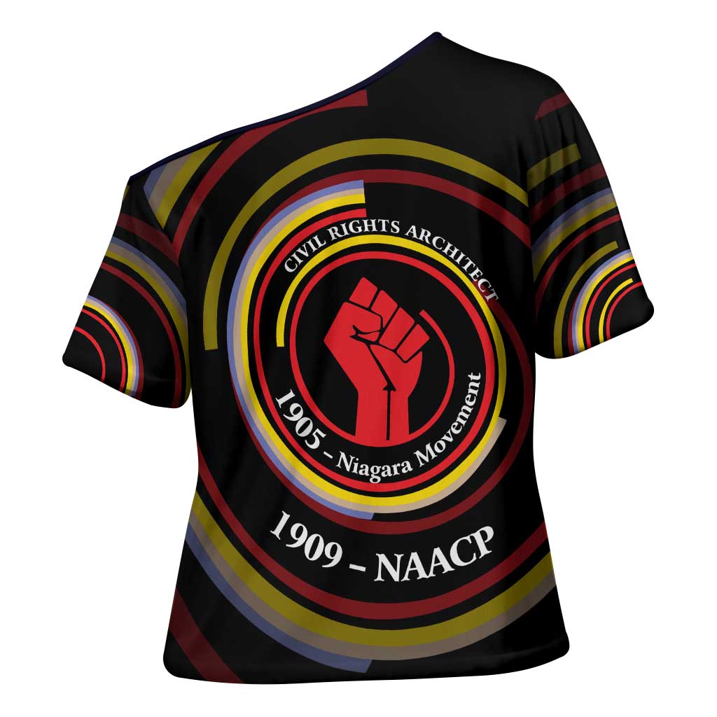 W.E.B. Du Bois Civil Rights Architect Cross Shoulder Shirt Niagara Movement - NAACP Tribute Design - Wonder Print Shop