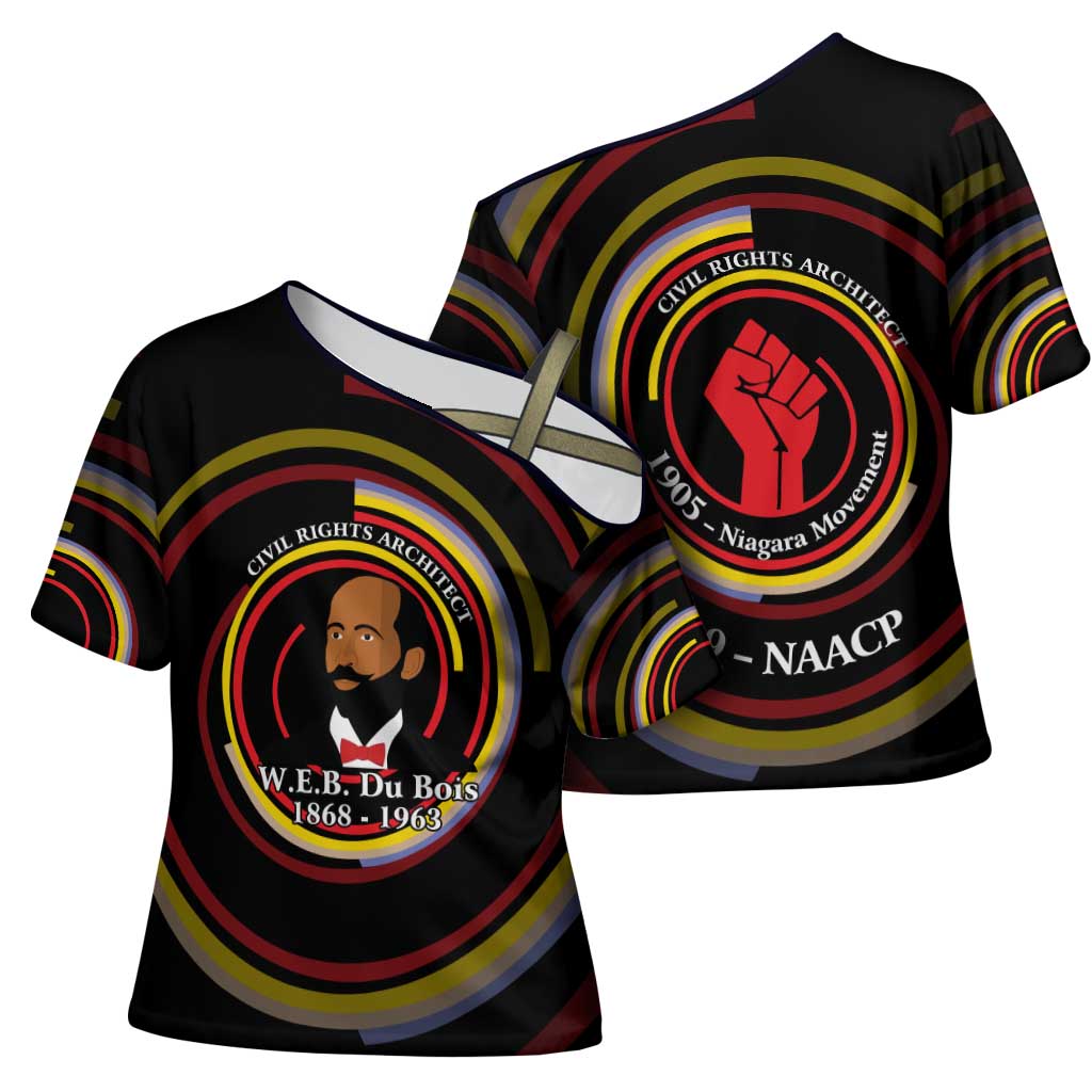 W.E.B. Du Bois Civil Rights Architect Cross Shoulder Shirt Niagara Movement - NAACP Tribute Design - Wonder Print Shop