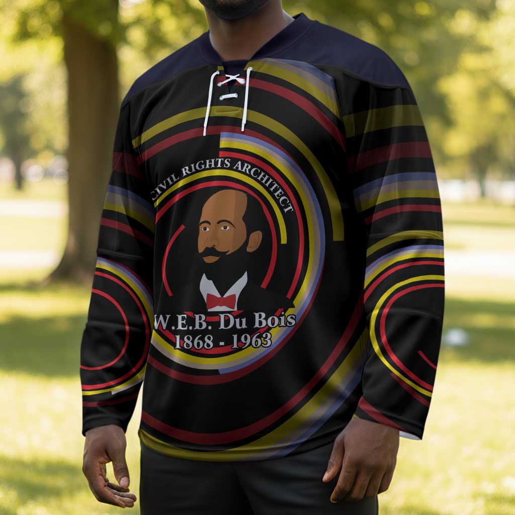 W.E.B. Du Bois Civil Rights Architect Hockey Jersey Niagara Movement - NAACP Tribute Design - Wonder Print Shop