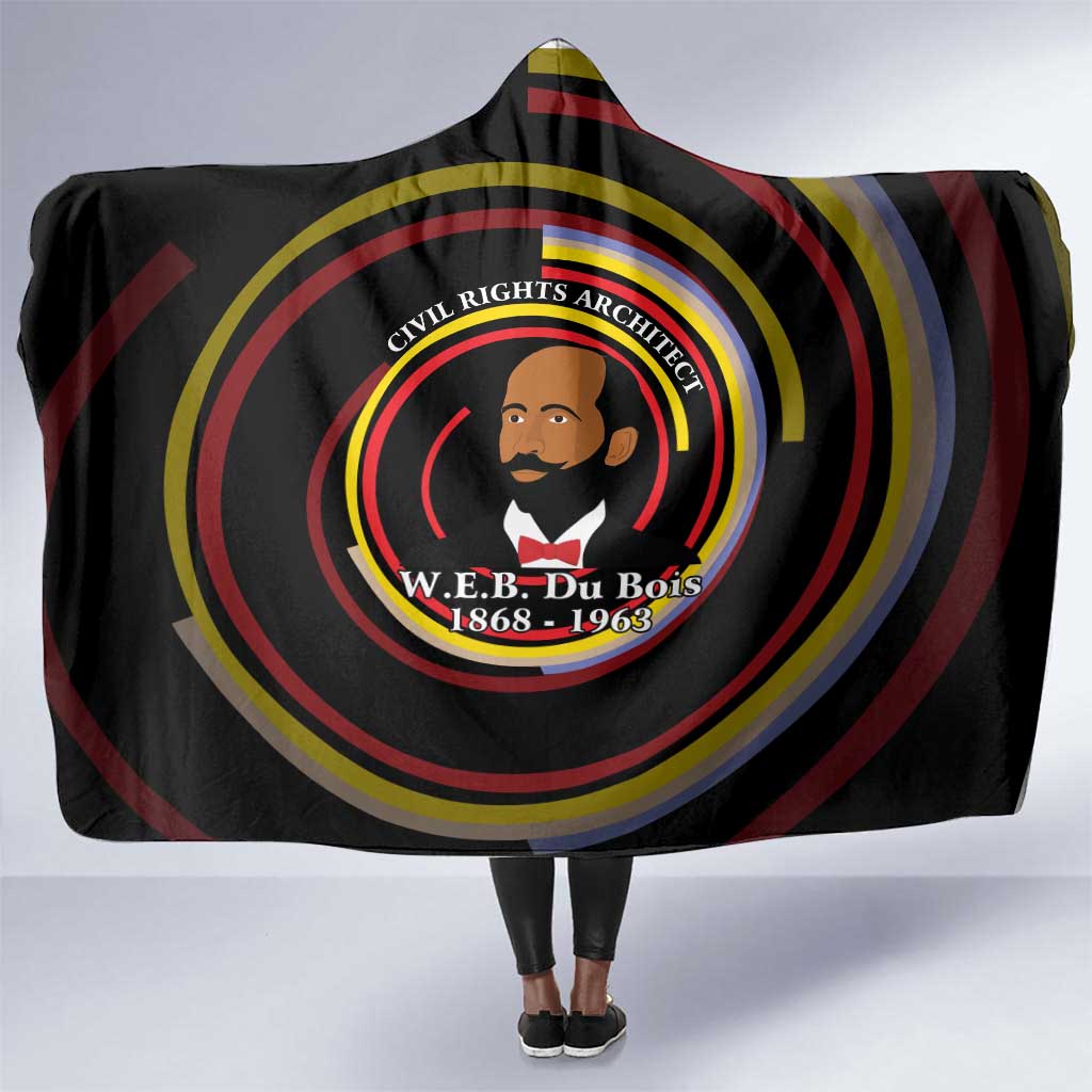 W.E.B. Du Bois Civil Rights Architect Hooded Blanket Niagara Movement - NAACP Tribute Design - Wonder Print Shop