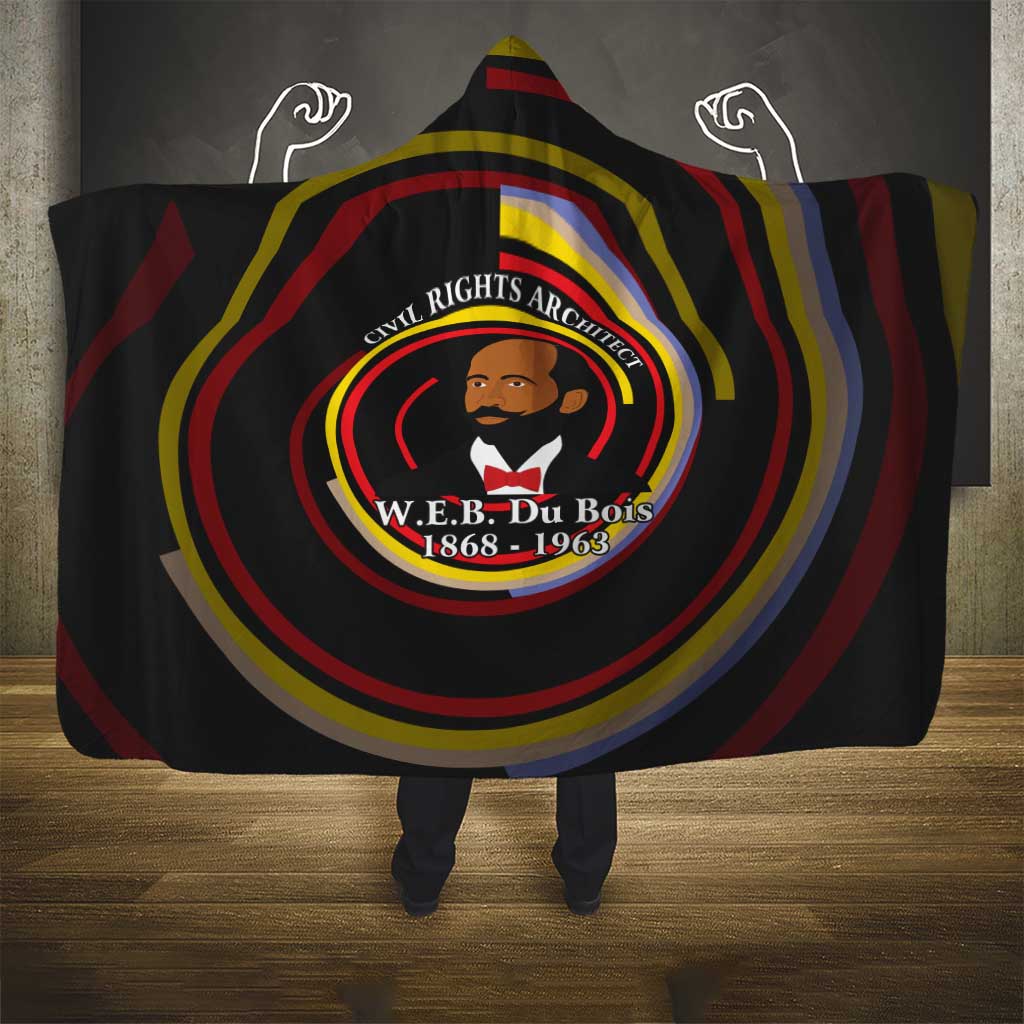 W.E.B. Du Bois Civil Rights Architect Hooded Blanket Niagara Movement - NAACP Tribute Design - Wonder Print Shop