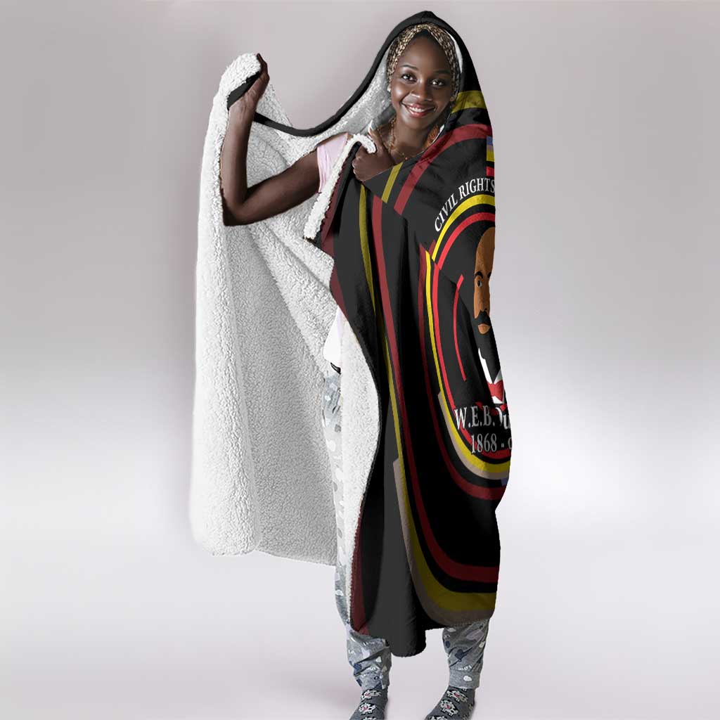 W.E.B. Du Bois Civil Rights Architect Hooded Blanket Niagara Movement - NAACP Tribute Design - Wonder Print Shop