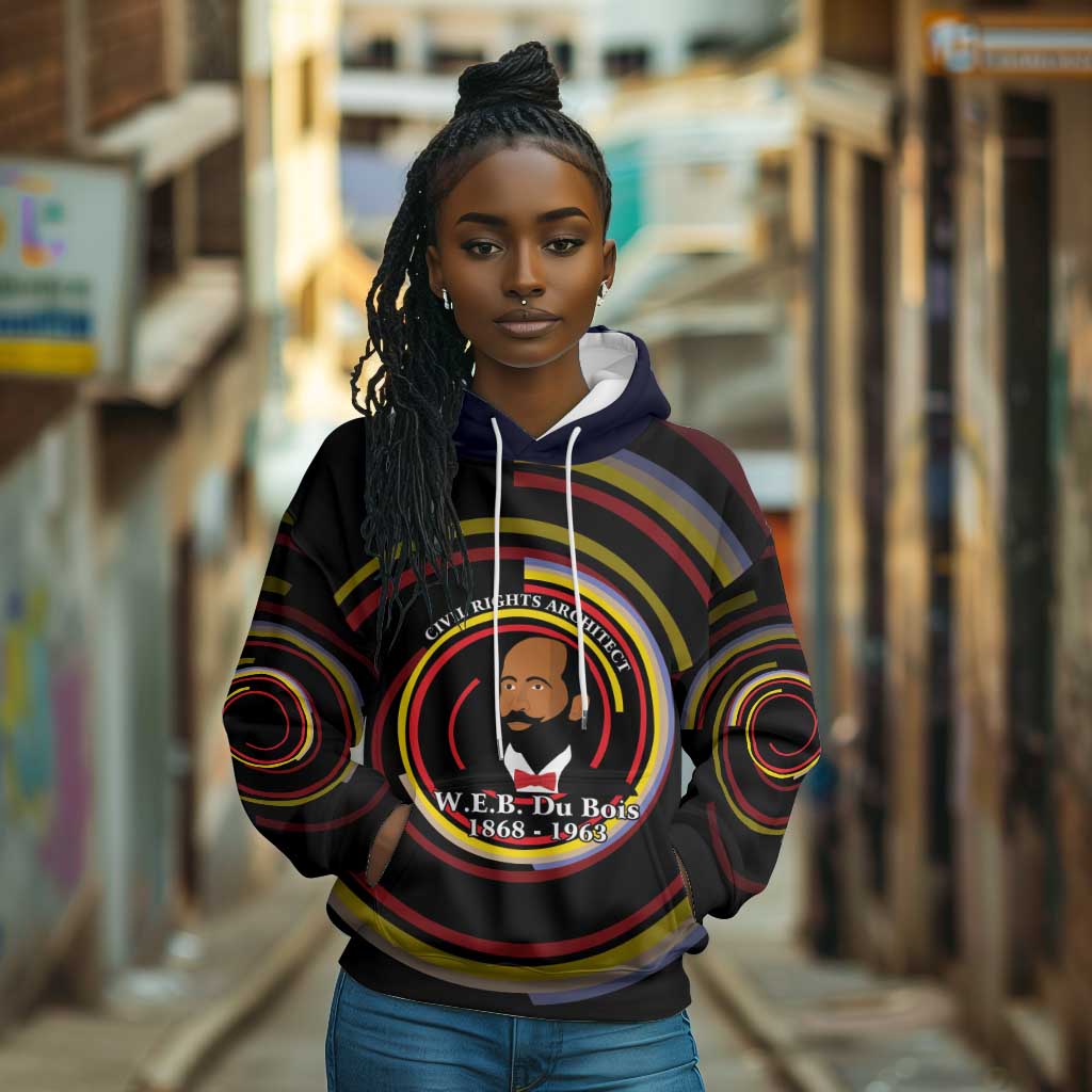 W.E.B. Du Bois Civil Rights Architect Hoodie Niagara Movement - NAACP Tribute Design - Wonder Print Shop
