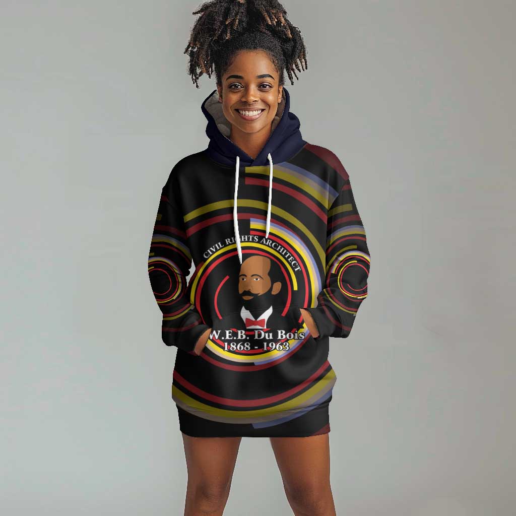 W.E.B. Du Bois Civil Rights Architect Hoodie Dress Niagara Movement - NAACP Tribute Design - Wonder Print Shop