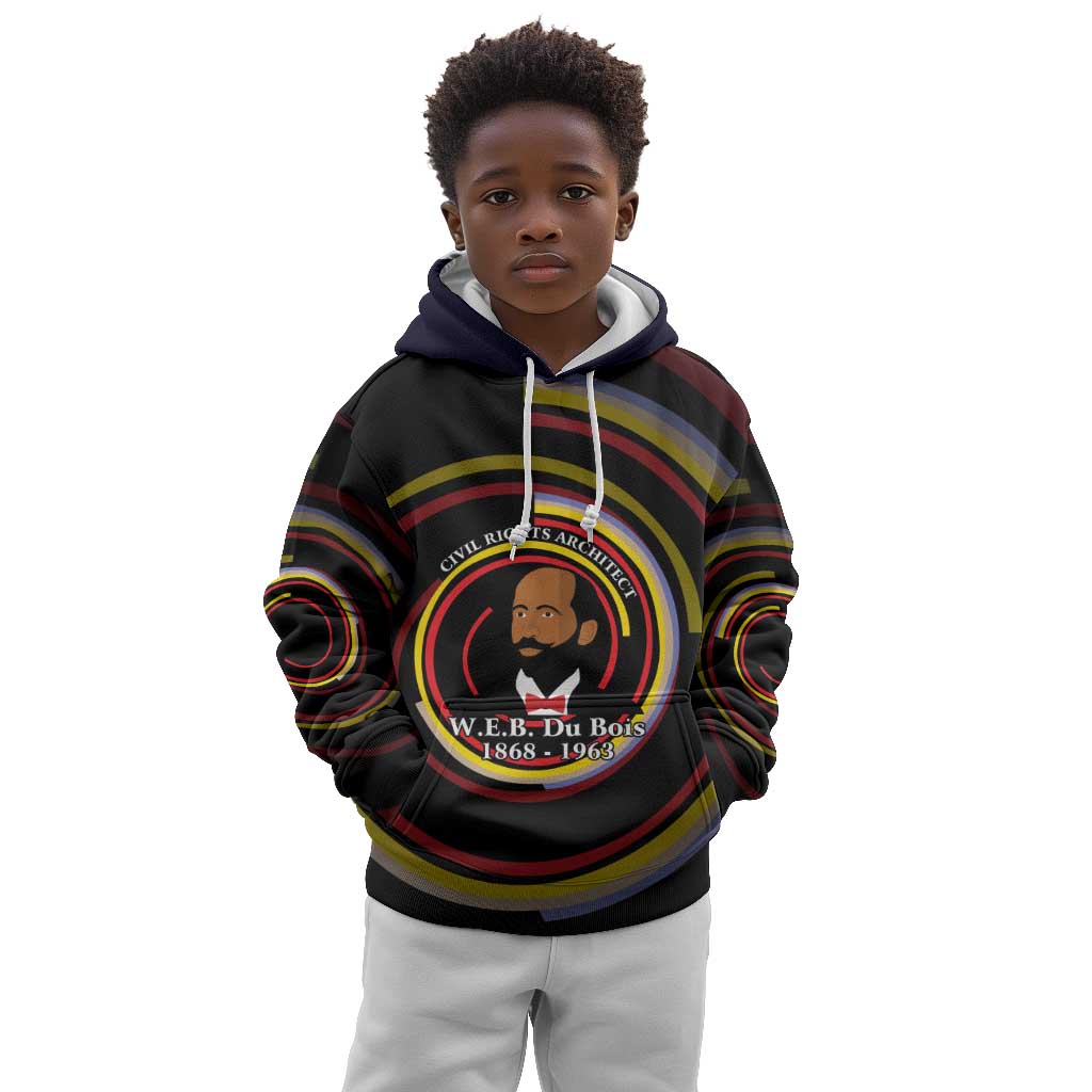 W.E.B. Du Bois Civil Rights Architect Kid Hoodie Niagara Movement - NAACP Tribute Design - Wonder Print Shop