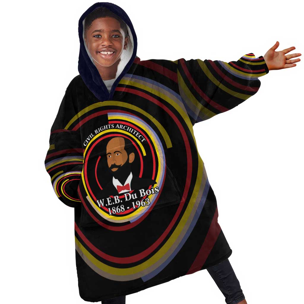 W.E.B. Du Bois Civil Rights Architect Kid Wearable Blanket Hoodie Niagara Movement - NAACP Tribute Design - Wonder Print Shop
