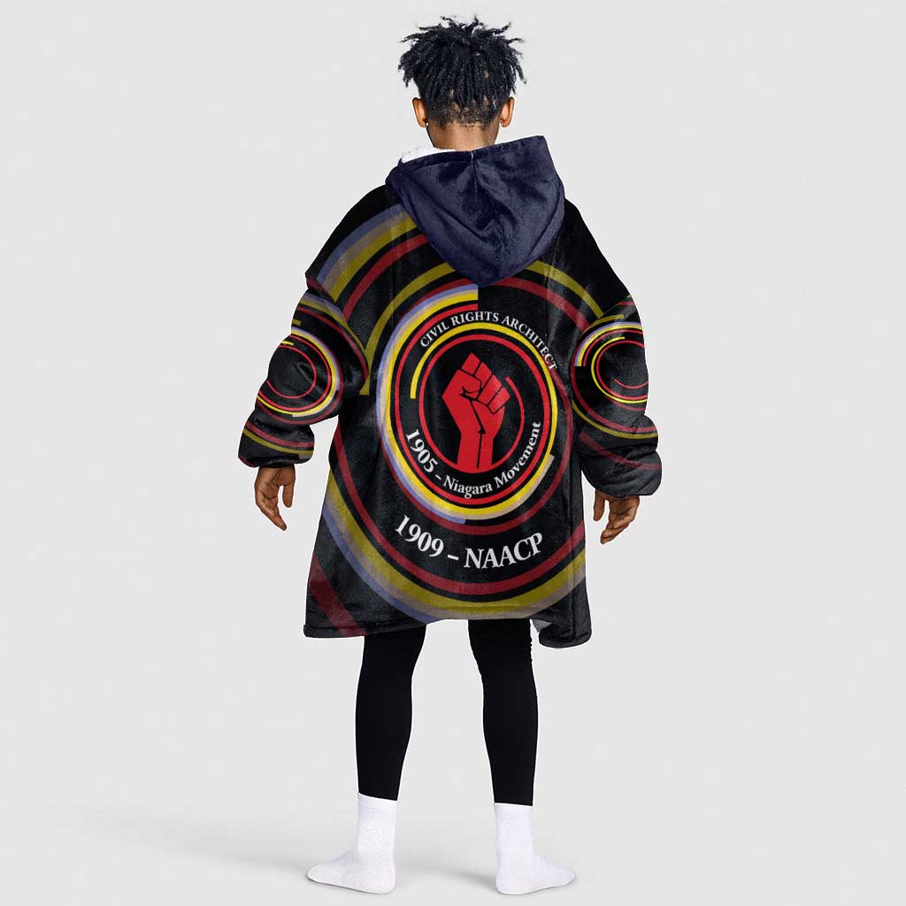 W.E.B. Du Bois Civil Rights Architect Kid Wearable Blanket Hoodie Niagara Movement - NAACP Tribute Design - Wonder Print Shop