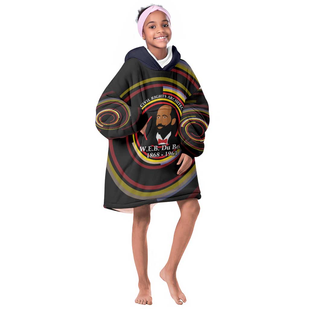 W.E.B. Du Bois Civil Rights Architect Kid Wearable Blanket Hoodie Niagara Movement - NAACP Tribute Design - Wonder Print Shop