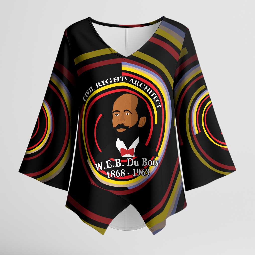 W.E.B. Du Bois Civil Rights Architect Kimono Sleeve Blouse Niagara Movement - NAACP Tribute Design - Wonder Print Shop