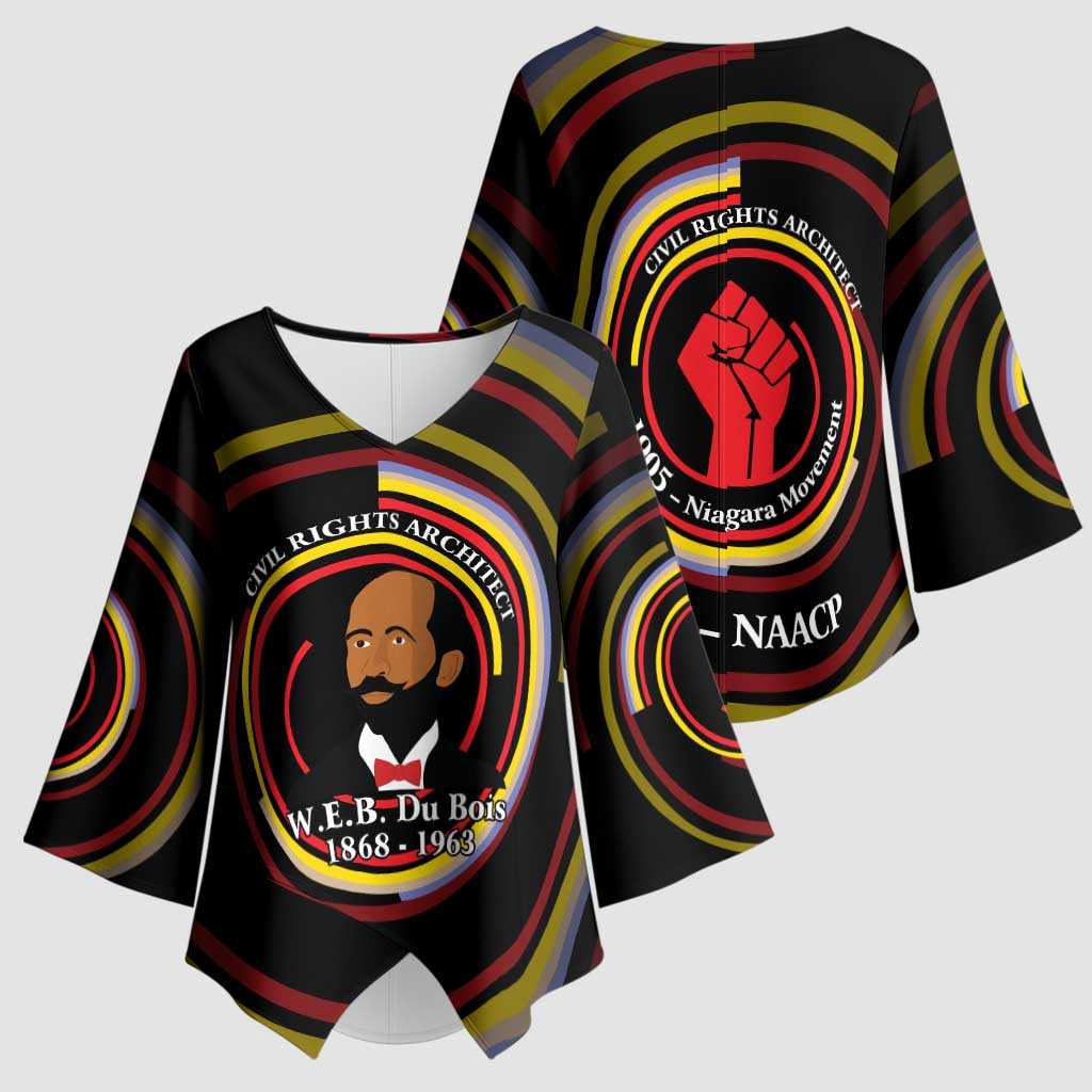 W.E.B. Du Bois Civil Rights Architect Kimono Sleeve Blouse Niagara Movement - NAACP Tribute Design - Wonder Print Shop