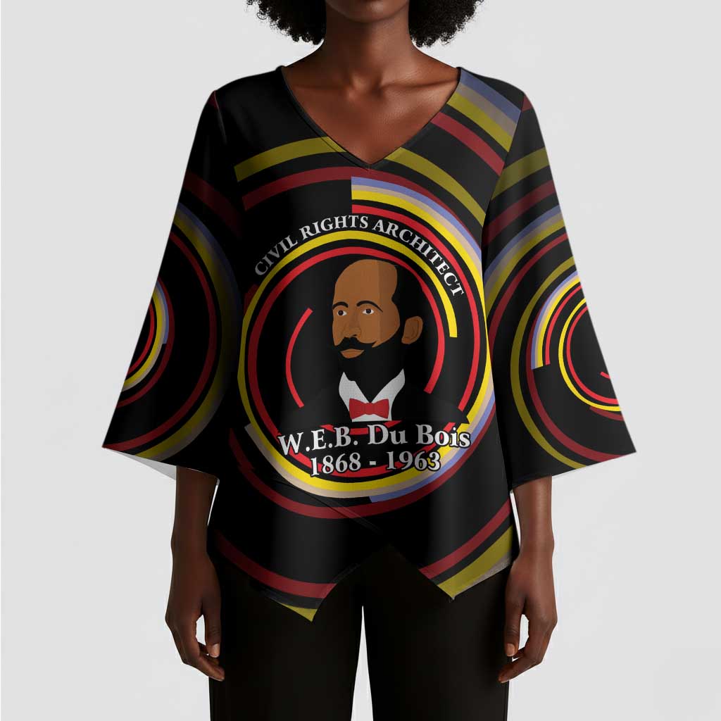 W.E.B. Du Bois Civil Rights Architect Kimono Sleeve Blouse Niagara Movement - NAACP Tribute Design - Wonder Print Shop