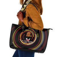 W.E.B. Du Bois Civil Rights Architect Leather Tote Bag Niagara Movement - NAACP Tribute Design - Wonder Print Shop