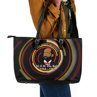 W.E.B. Du Bois Civil Rights Architect Leather Tote Bag Niagara Movement - NAACP Tribute Design - Wonder Print Shop