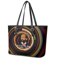 W.E.B. Du Bois Civil Rights Architect Leather Tote Bag Niagara Movement - NAACP Tribute Design - Wonder Print Shop