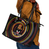 W.E.B. Du Bois Civil Rights Architect Leather Tote Bag Niagara Movement - NAACP Tribute Design - Wonder Print Shop