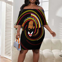 W.E.B. Du Bois Civil Rights Architect Off Shoulder Short Dress Niagara Movement - NAACP Tribute Design - Wonder Print Shop
