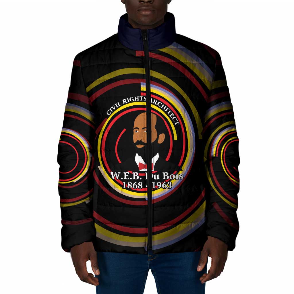 W.E.B. Du Bois Civil Rights Architect Padded Jacket Niagara Movement - NAACP Tribute Design - Wonder Print Shop